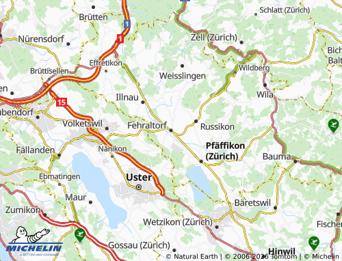 MICHELIN Fehraltorf map - ViaMichelin