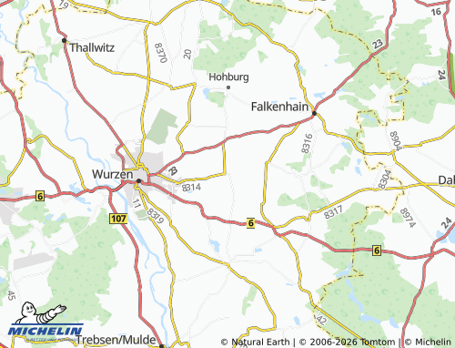 MICHELIN Körlitz map - ViaMichelin