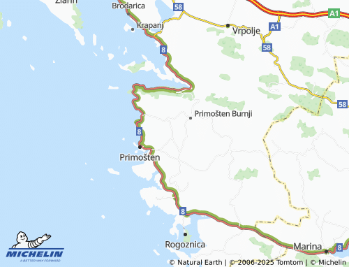 MICHELIN Prhovo map - ViaMichelin