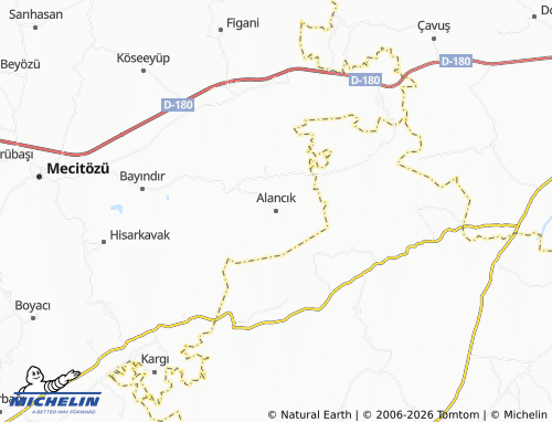 MICHELIN Alancık map - ViaMichelin