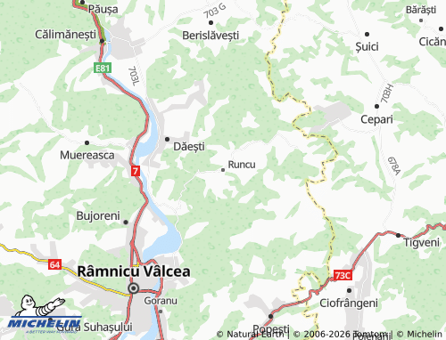 Mappa MICHELIN Runcu - ViaMichelin