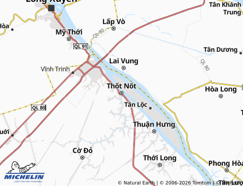 Mapa MICHELIN Thốt Nốt - ViaMichelin
