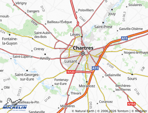 Mappa MICHELIN Lucé - ViaMichelin