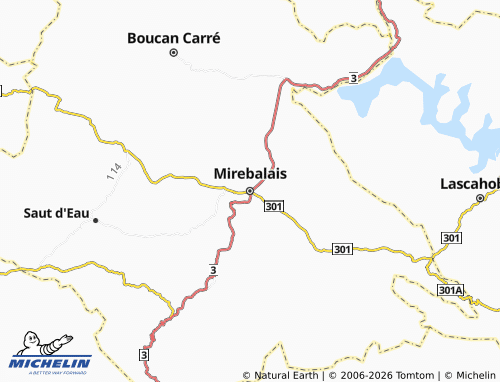 Kaart MICHELIN Mirebalais - ViaMichelin