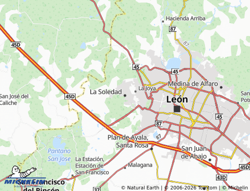 MICHELIN La Soledad map - ViaMichelin