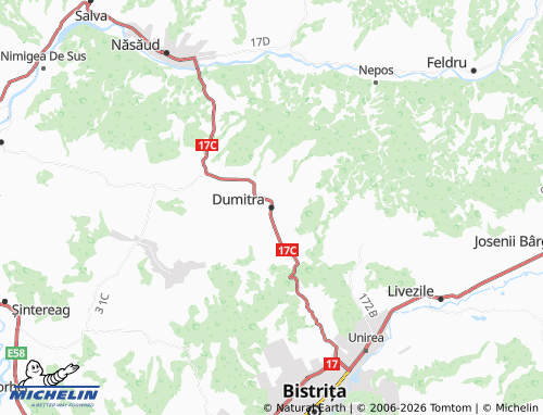 Mappa MICHELIN Dumitra - ViaMichelin