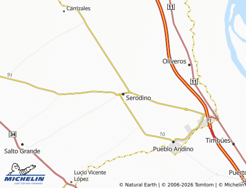 Mappa MICHELIN Serodino - ViaMichelin