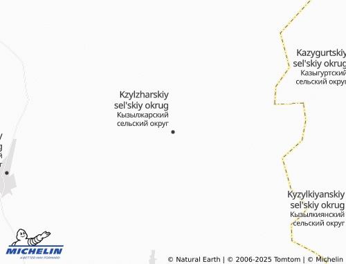 MICHELIN Kzylzharskiy sel'skiy okrug map - ViaMichelin