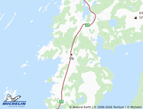 Mapa MICHELIN Vik - ViaMichelin