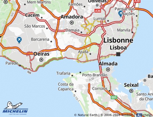Mapa MICHELIN Algés - ViaMichelin