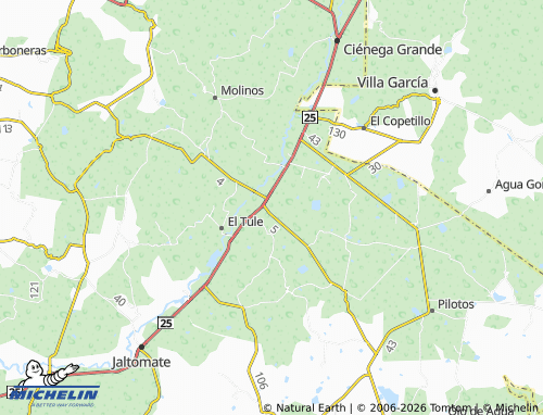 Mapa MICHELIN Loma Bonita - ViaMichelin
