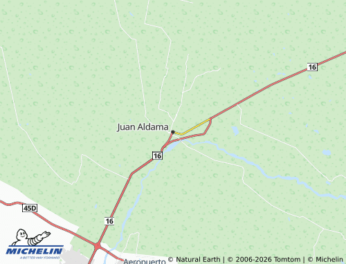 Mappa MICHELIN Juan Aldama - ViaMichelin