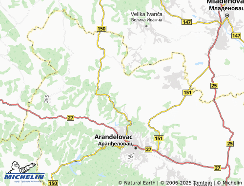 Mapa MICHELIN Misača - ViaMichelin