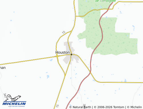 Mapa MICHELIN Houston - ViaMichelin