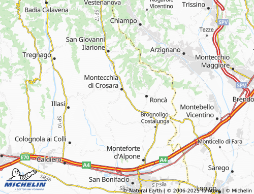 MICHELIN Sant'Antonio map - ViaMichelin