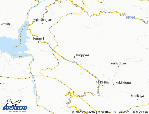 MICHELIN Bağgöze map - ViaMichelin