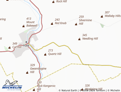 Mapa MICHELIN Mount Hardey - ViaMichelin