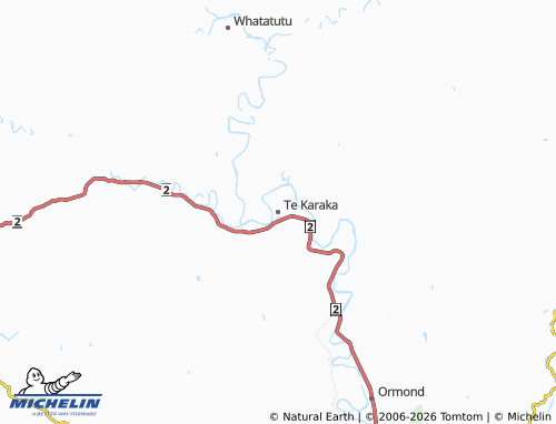 Mapa MICHELIN Te Karaka - ViaMichelin