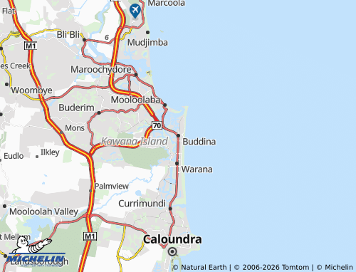 MICHELIN Buddina map - ViaMichelin