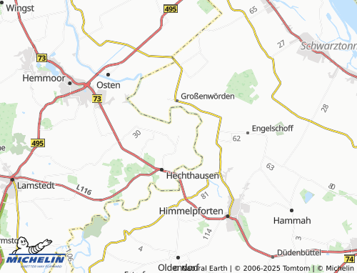 MICHELIN Kleinwörden map - ViaMichelin