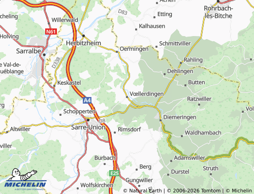 Mapa MICHELIN Vœllerdingen - ViaMichelin