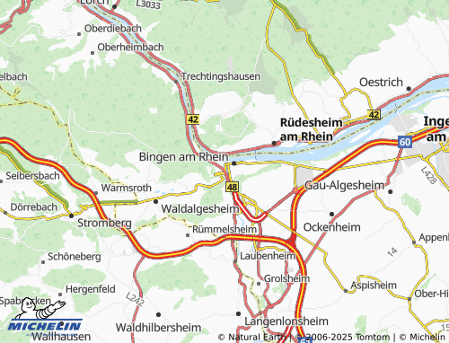 MICHELIN Bingerbrück map - ViaMichelin