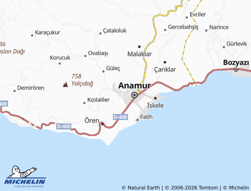 Mappa MICHELIN Akarca - ViaMichelin