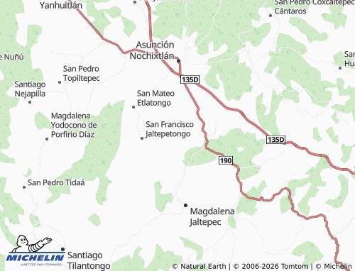 MICHELIN-Landkarte Magdalena Zahuatlán - ViaMichelin
