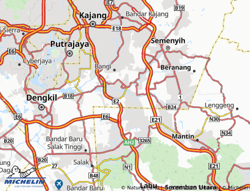 MICHELIN-Landkarte Banyan Close Seksyen 1 - ViaMichelin