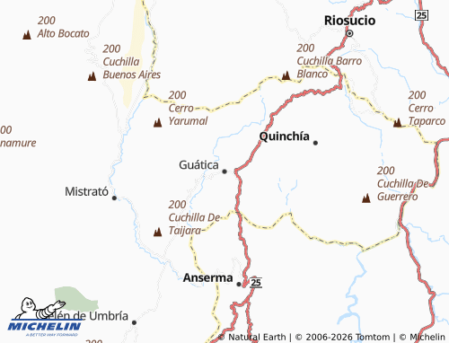 Carte MICHELIN Guática - ViaMichelin