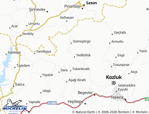Mappa MICHELIN Yedibölük - ViaMichelin