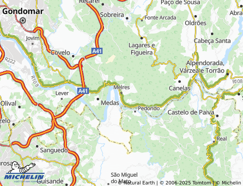 MICHELIN Melres map - ViaMichelin