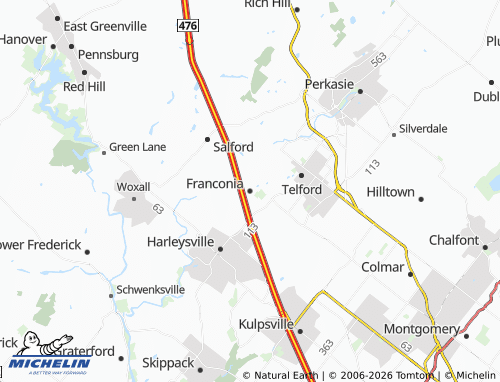 Mappa MICHELIN Franconia - ViaMichelin