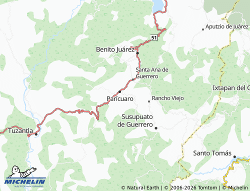 Mapa MICHELIN El Cascabel, Parícuaro - ViaMichelin