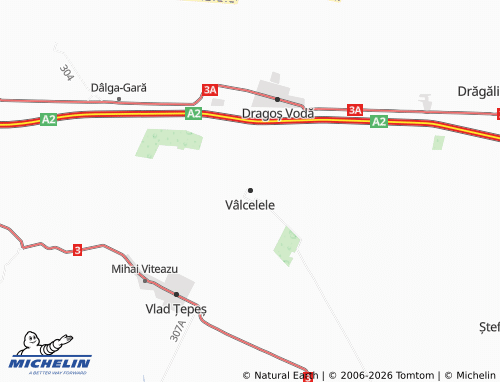 MICHELIN Vâlcelele map - ViaMichelin