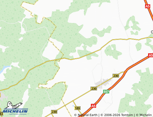 MICHELIN Byliškės map - ViaMichelin