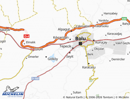 MICHELIN Kasaplar map - ViaMichelin