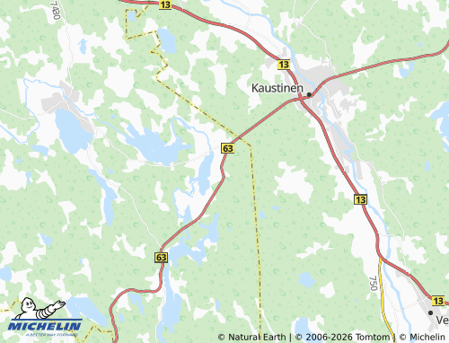 Carte MICHELIN Kortjärvi - ViaMichelin