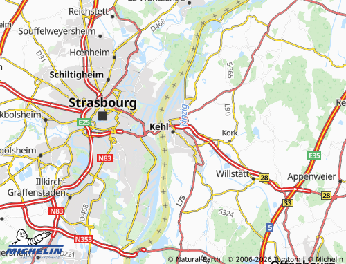 MICHELIN Kehl map - ViaMichelin