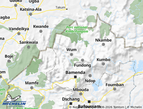 MICHELIN Menchum map - ViaMichelin