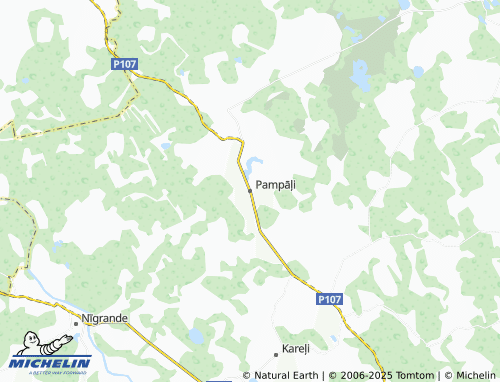 MICHELIN Pampāļi map - ViaMichelin