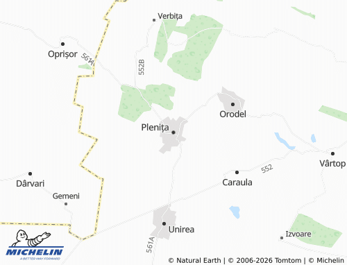 Mapa MICHELIN Plenița - ViaMichelin
