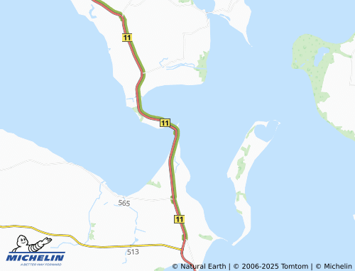 MICHELIN Oddesund Syd map - ViaMichelin