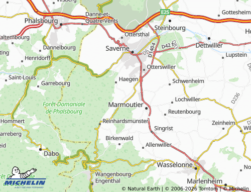 Mapa MICHELIN Thal-Marmoutier - ViaMichelin