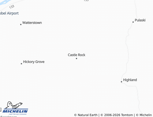 Carte MICHELIN Castle Rock - ViaMichelin