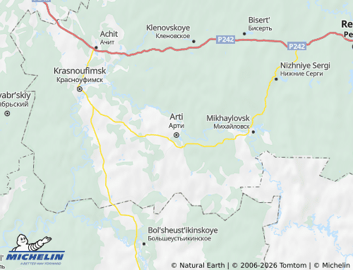 MICHELIN Arti map - ViaMichelin