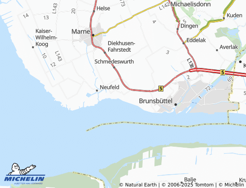 MICHELIN-Landkarte Mühlenstraßen - ViaMichelin