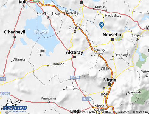 Mappa MICHELIN Aksaray - ViaMichelin