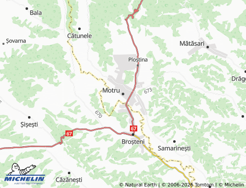 Mappa MICHELIN Motru - ViaMichelin