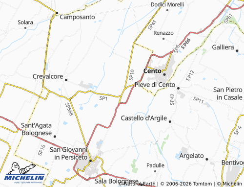 MICHELIN San Matteo della Decima map - ViaMichelin